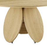 Emil Oak 58" Round Dining Table