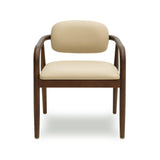 Betsy Taupe Contract-Grade Vegan Leather Dining Chair