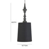 Yaretzi Black Pendant Lamp