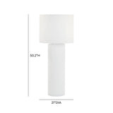 Cleopatra Cream Linen Floor Lamp