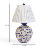 Diana Blue & White Table Lamp