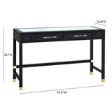 Amara 47" Woven Rattan Desk
