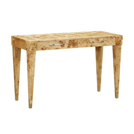 Brandyss 48" Burl 2-Drawer Work Desk