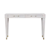 Brandyss 48" Burl 2-Drawer Work Desk