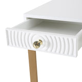 Janie 52" Lacquer 3-Drawer Desk