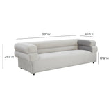 Elsa 98" Performance Fabric Sofa by Inspire Me! Home Decor