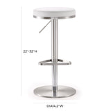 Fano Performance Vegan Leather Adjustable Barstool