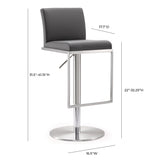 Amalfi Performance Vegan Leather Adjustable Stool