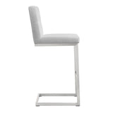 Helsinki White Performance Vegan Leather Stool - Set of 2