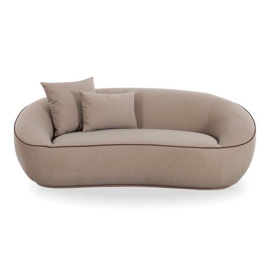 Jenny 78" Taupe Performance Faux Mohair Loveseat