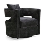 Kennedy Performance Velvet Swivel Accent Chair