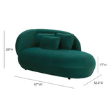 Galet Velvet Chaise
