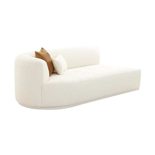 Fickle 82.5" Cream Performance Boucle Modular Loveseat