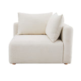 Hangover Cream Performance Boucle Modular Corner Chair