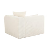 Tarra Fluffy Oversized Performance Corduroy Modular Corner Chair