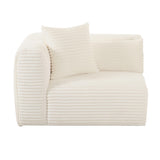 Tarra Fluffy Oversized Performance Corduroy Modular Corner Chair