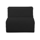 Tarra Fluffy Oversized Performance Corduroy Modular Armless Chair