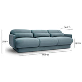 Azalea 90.5" Performance Velvet Sofa