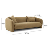 Lou 91" Performance Velvet Sofa
