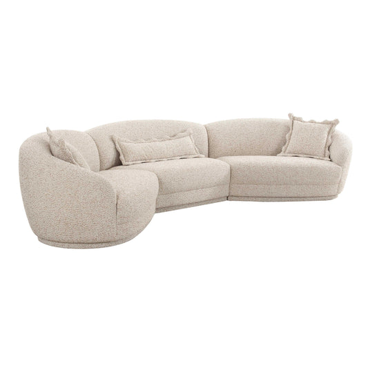 Marion 3-Piece Two-Tone Textured Performance Boucle Sectional