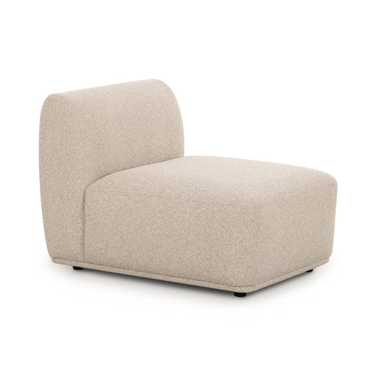 Sylvie Cream Performance Boucle Armless Chair