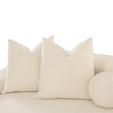 Lulu 141" Cream Performance Boucle Sofa