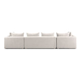Hangover 145" Contract-Grade Textured Fabric Long Sofa