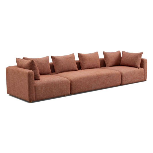 Hangover 145" Contract-Grade Textured Fabric Long Sofa