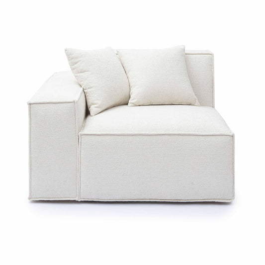 Mindy Performance Chenille Basketweave Modular Corner Chair