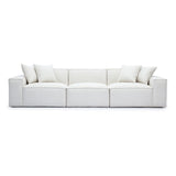 Mindy 115" Performance Chenille Basketweave Modular Sofa
