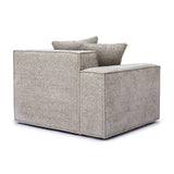 Mindy Performance Chenille Basketweave Modular Corner Chair