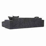 Mindy 4-Piece Performance Chenille Basketweave Modular Sectional