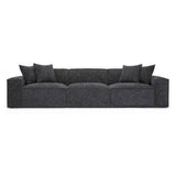 Mindy 115" Performance Chenille Basketweave Modular Sofa