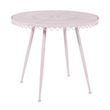 Erica 34" Wrought Iron Outdoor Round Cafe Table