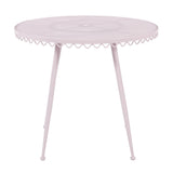 Erica 34" Wrought Iron Outdoor Round Cafe Table