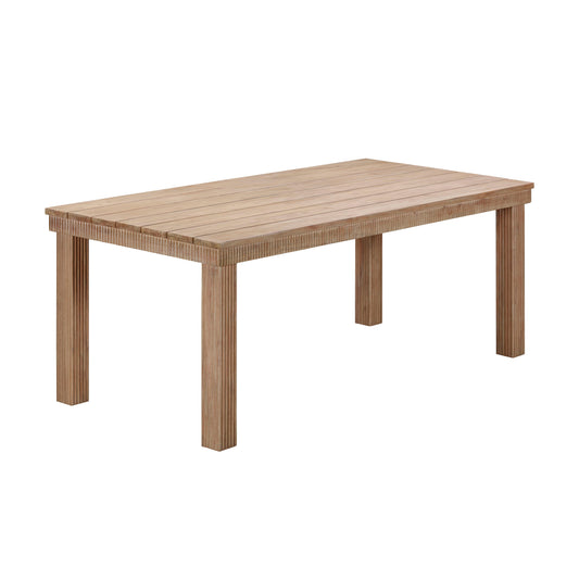 Cassie Natural Outdoor Rectangular Dining Table (75"-108")