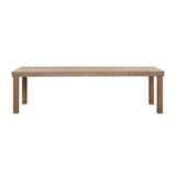 Cassie Natural Outdoor Rectangular Dining Table (75"-108")