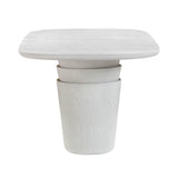Margot 83" Light Grey Faux Plaster Indoor/Outdoor Concrete Oval Dining Table