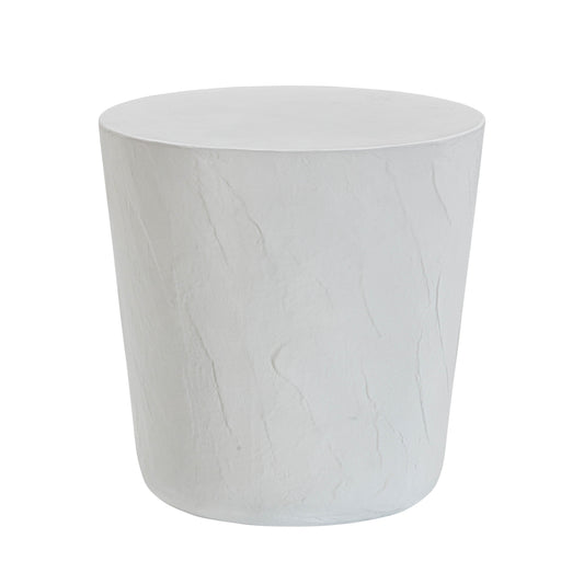Margot Light Grey Faux Plaster Indoor/Outdoor Concrete Stool