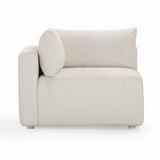 Hangover Cream Performance Fabric Outdoor Modular Corner Chair