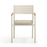 Sardinia Cream Performance Fabric Outdoor Dining Chair - Set of 2