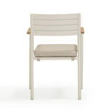 Sardinia Cream Performance Fabric Outdoor Dining Chair - Set of 2