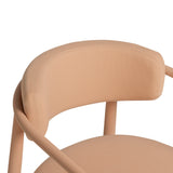 Annika Textured Contract-Grade Fabric Outdoor Dining Arm Chair