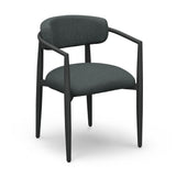Annika Textured Contract-Grade Fabric Outdoor Dining Arm Chair