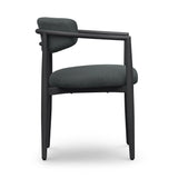 Annika Textured Contract-Grade Fabric Outdoor Dining Arm Chair