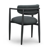 Annika Textured Contract-Grade Fabric Outdoor Dining Arm Chair