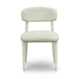 Annika Textured Contract-Grade Fabric Outdoor Dining Side Chair