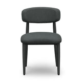 Annika Textured Contract-Grade Fabric Outdoor Dining Side Chair