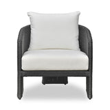 Alexa Rattan Performance Fabric Outdoor Accent Chair