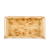 Destin Natural Burl Contract-Grade Bar Cart